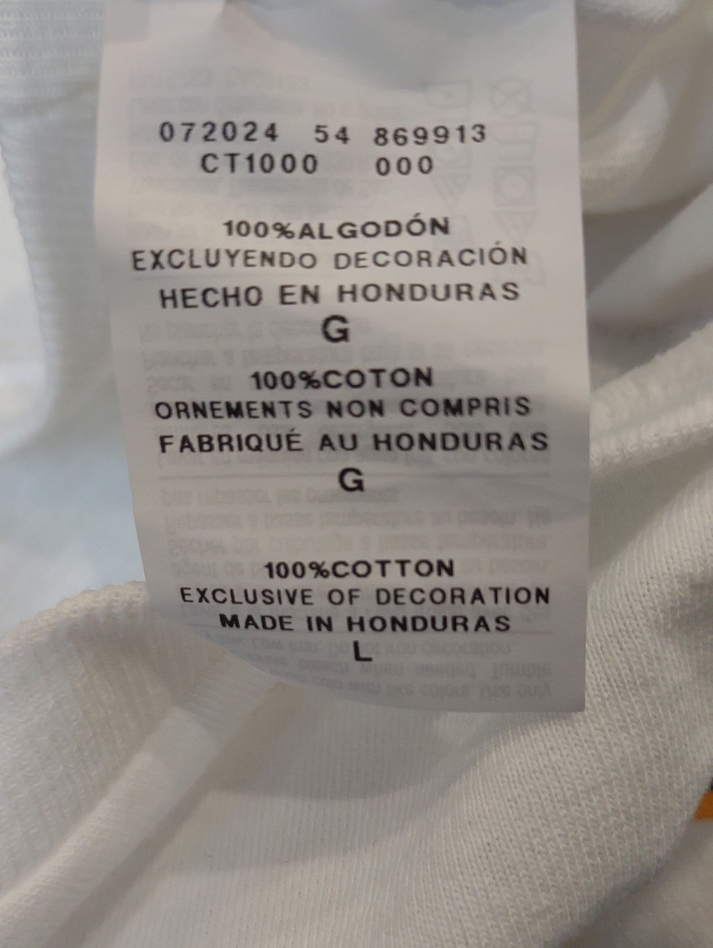 Champion White 100% Cotton SS UCSD Graphic Tee with Navy and Gold Lettering - Picture 7 of 8